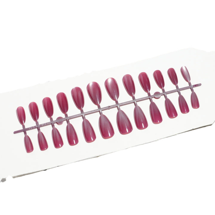 Glossy Almond-Shaped Press-On Nail Set Kalsten 1787225031