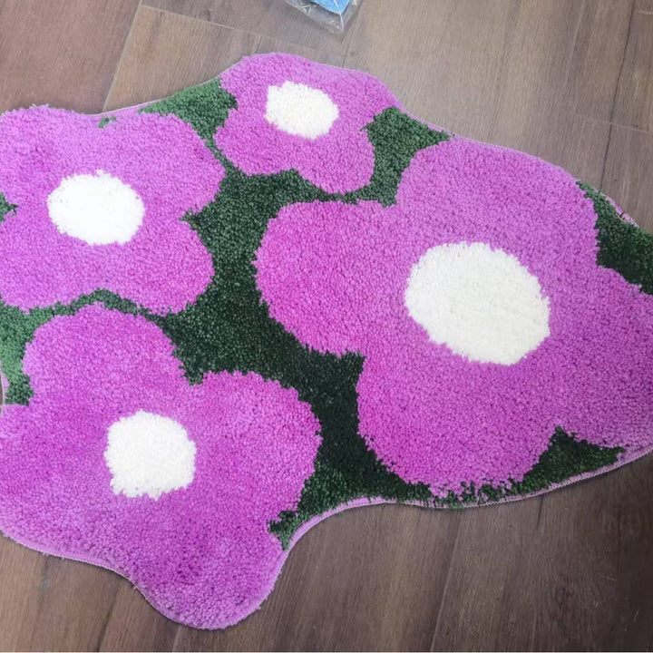 Heart-Shaped Plush Bath Mat Kalsten