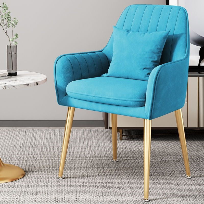 Modern Accent Chair with Gold Legs Kalsten
