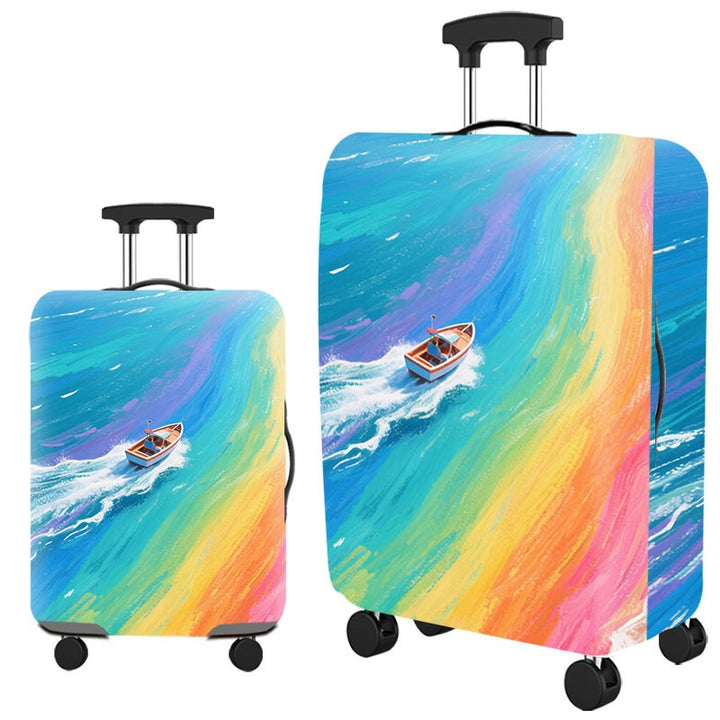 Artistic Cat-Themed Hard Shell Suitcase Kalsten