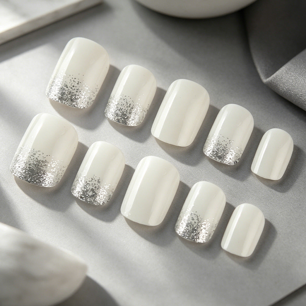Elegant Glitter Tip Nail Art Set Kalsten