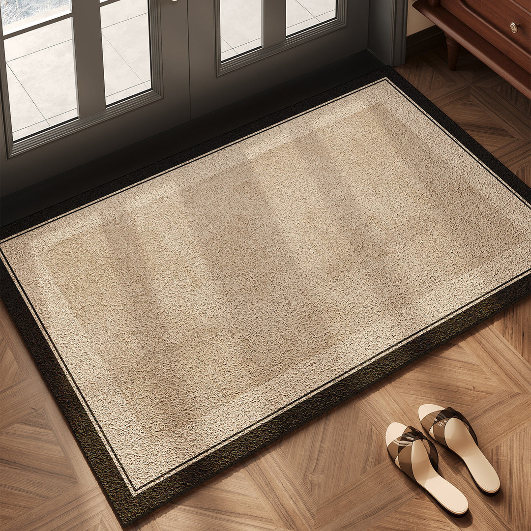 Elegant Herringbone Design Entryway Mat