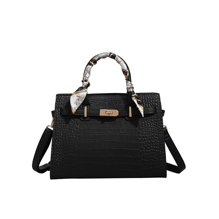 Textured Crocodile-Patterned Handbag Kalsten