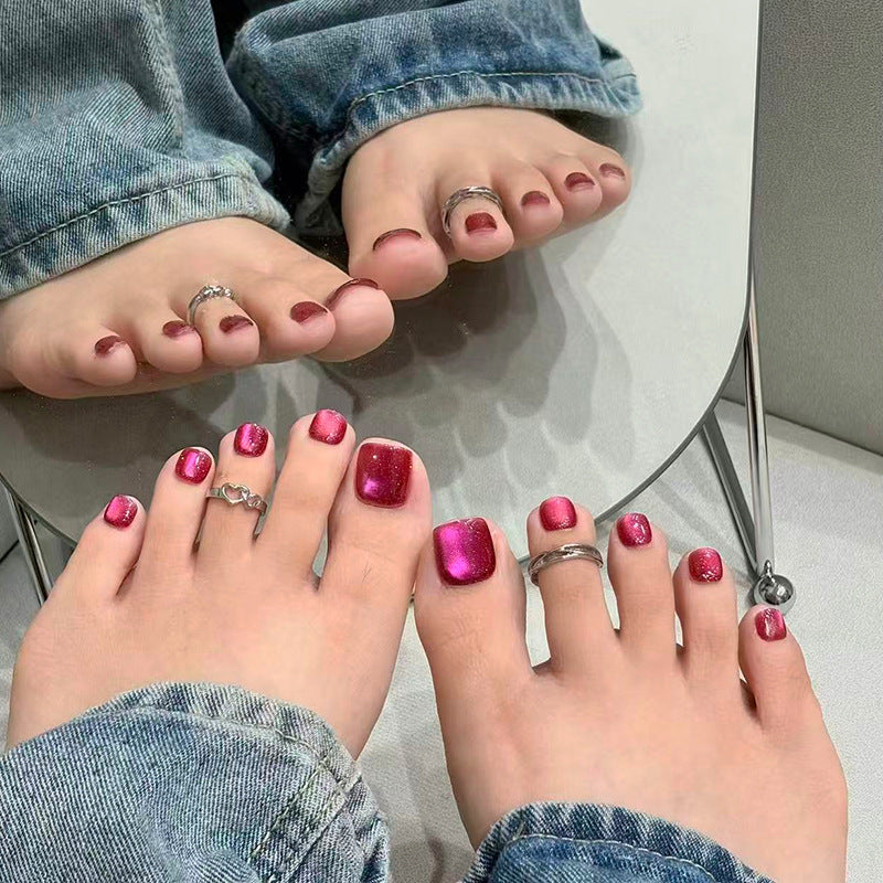 Elegant Glossy Press-On Nail Set Kalsten