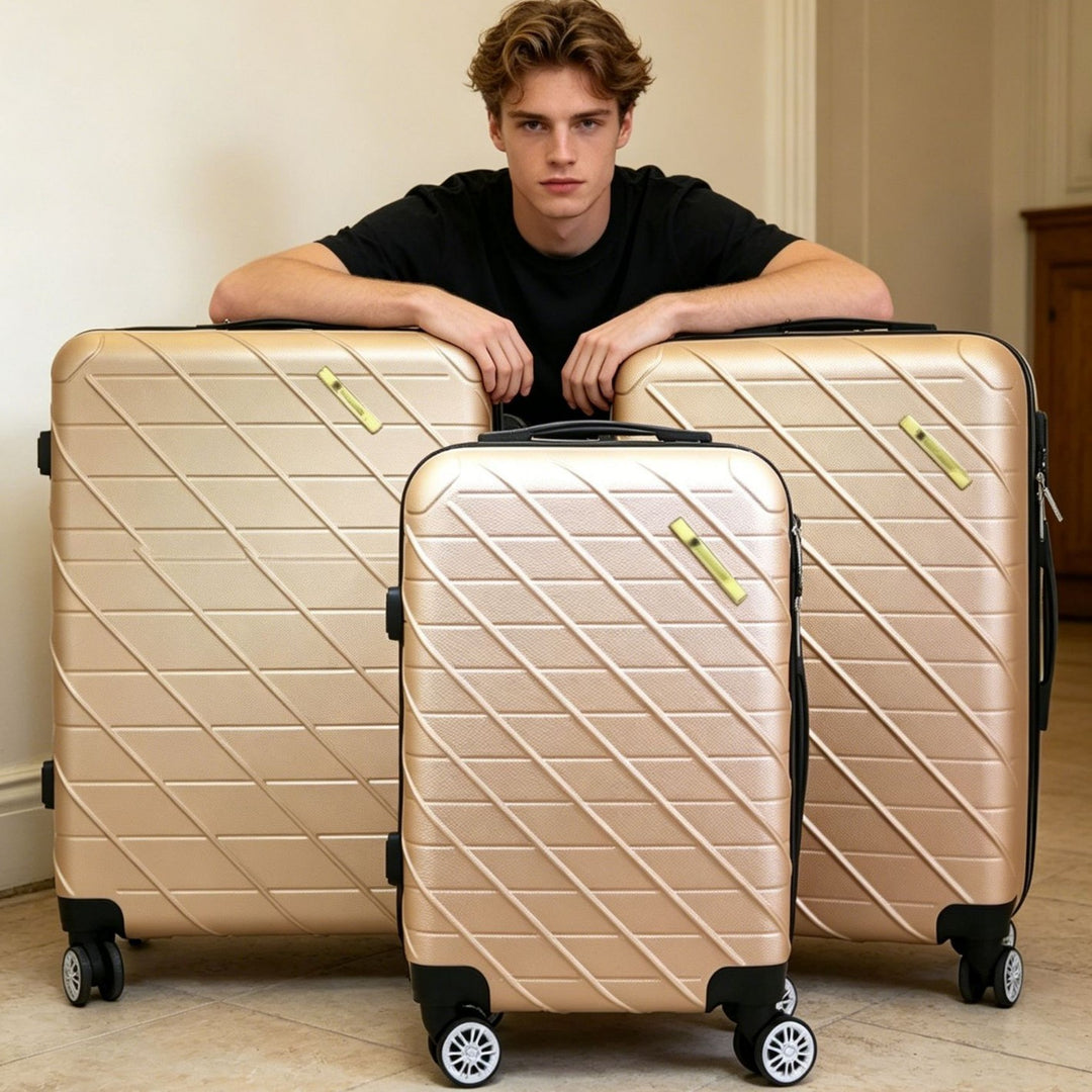 Unisex Compact Multi-Functional Hard Shell Trolley Suitcase Kalsten