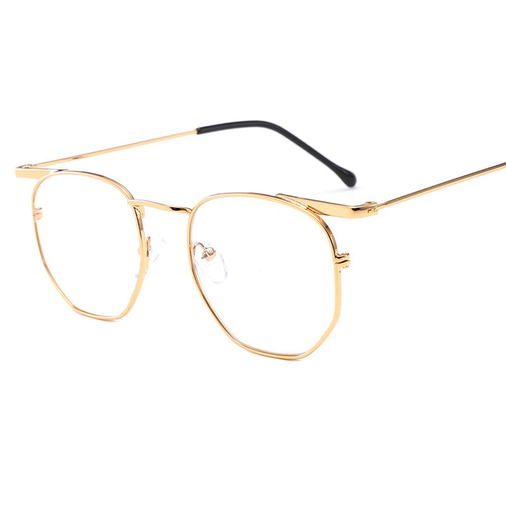 Women's fashionable rectangular glasses with elegant metal frame Kalsten