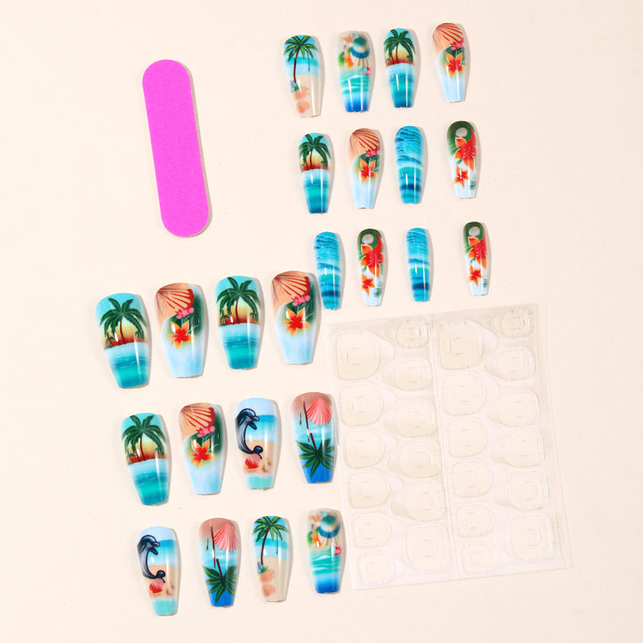 Ocean-Inspired 3D Nail Art Extensions Kalsten