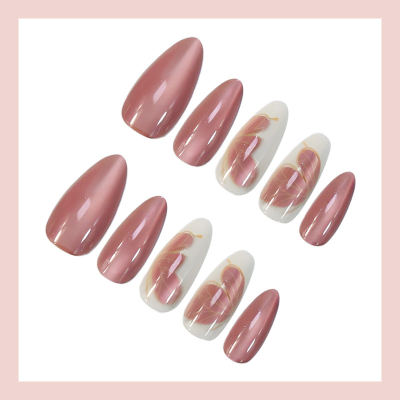 Artificial Nail Set with luxurious, floral-patterned designs Kalsten