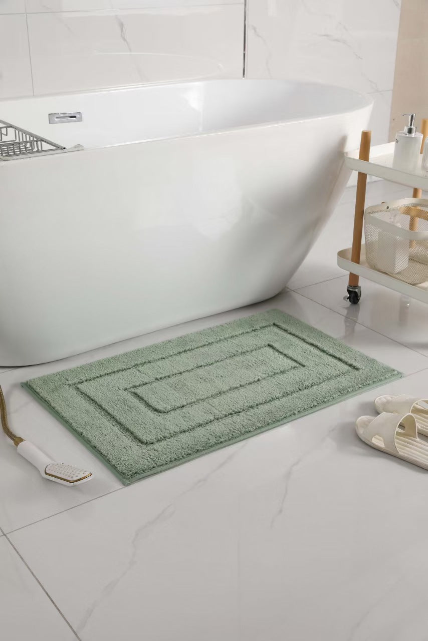 Plush Rectangular Bath Mat Kalsten