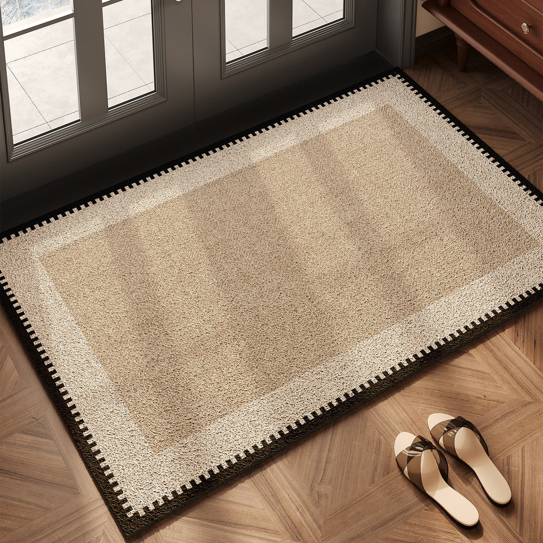 Elegant Herringbone Design Entryway Mat for Home
