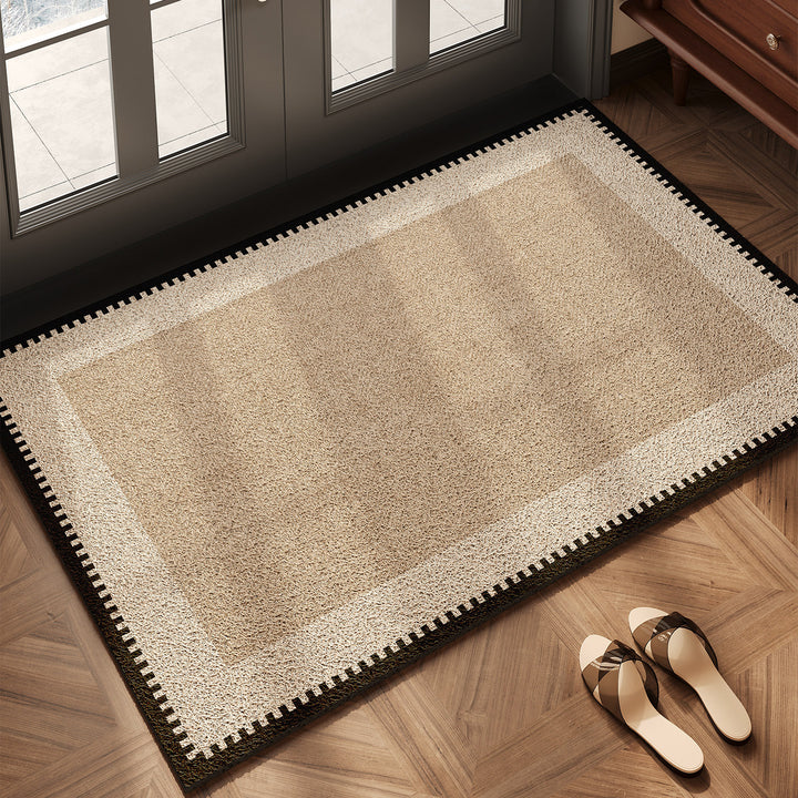 Elegant Herringbone Design Entryway Mat for Home