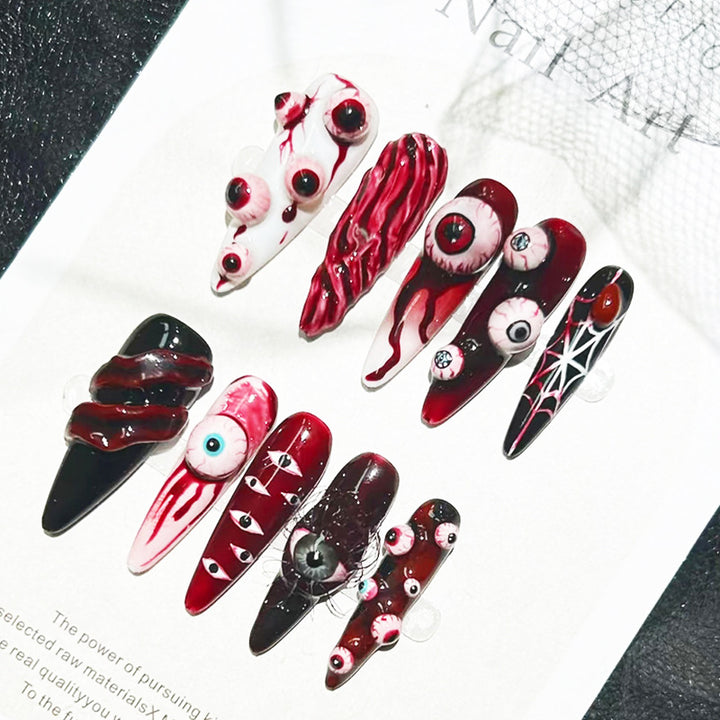 Creative Halloween-Themed Press-On Nail Set Kalsten