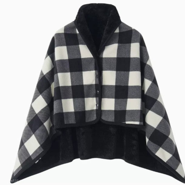 Ladies elegant warmkeeping poncho blanket Kalsten