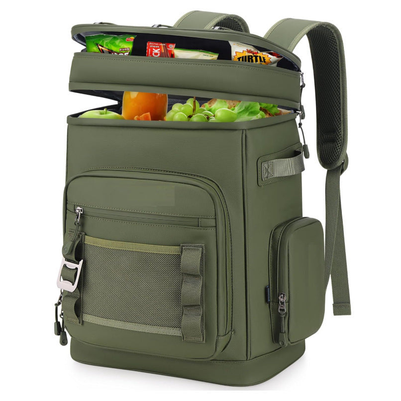 Unisex nano insulated cool backpack with large volume, multiple organizational compartments, and ergonomic shoulder straps Kalsten