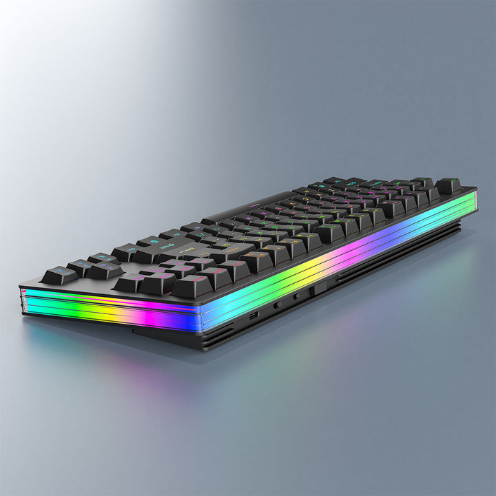 Rgb Gaming Keyboard with Mechanical Keys and Customizable Backlighting Kalsten