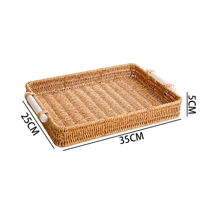 Woven Rectangular Serving Tray Kalsten