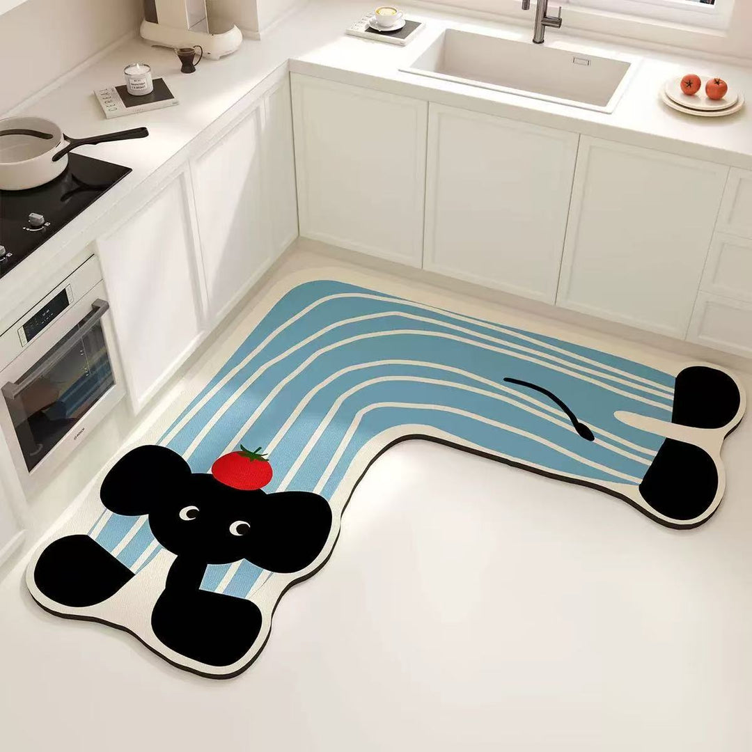 Cartoon Theme Kitchen Comfort Mat