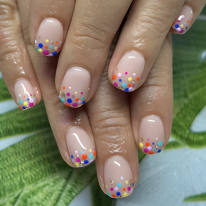 Colorful Dotted Gel Nail Art Set Kalsten