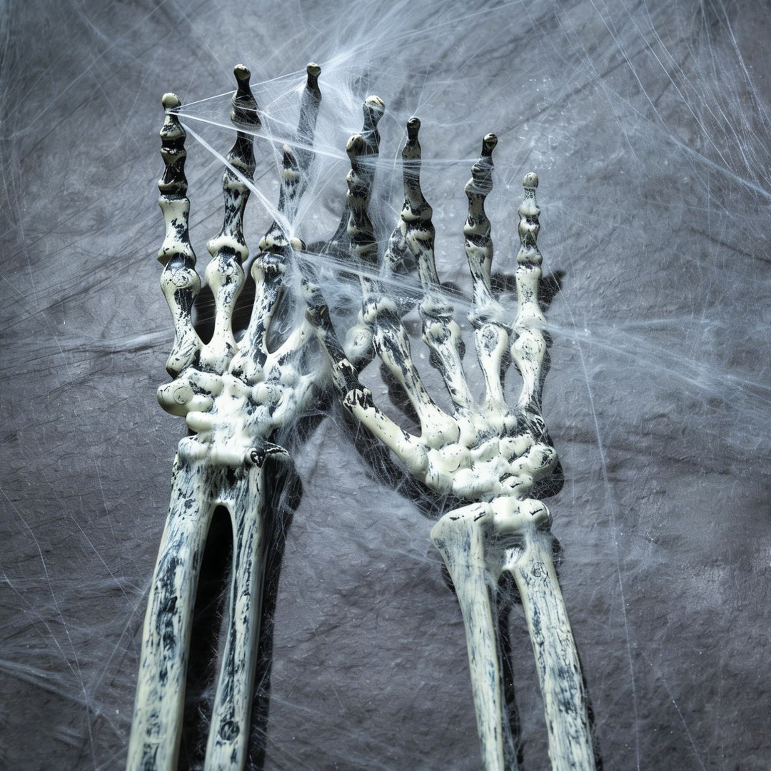 Creepy skeleton garden stakes