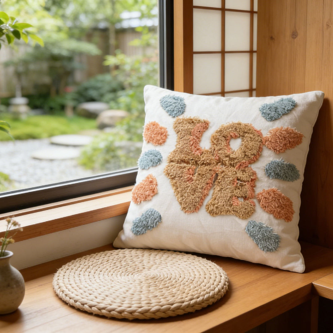 Flower-Shaped Decorative Cushion