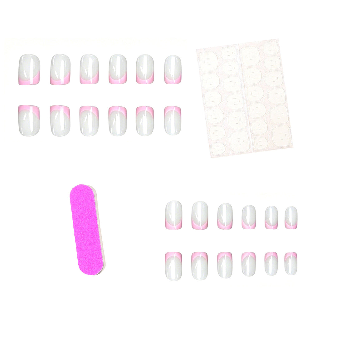 Elegant Ombre French Tip Nail Set Kalsten