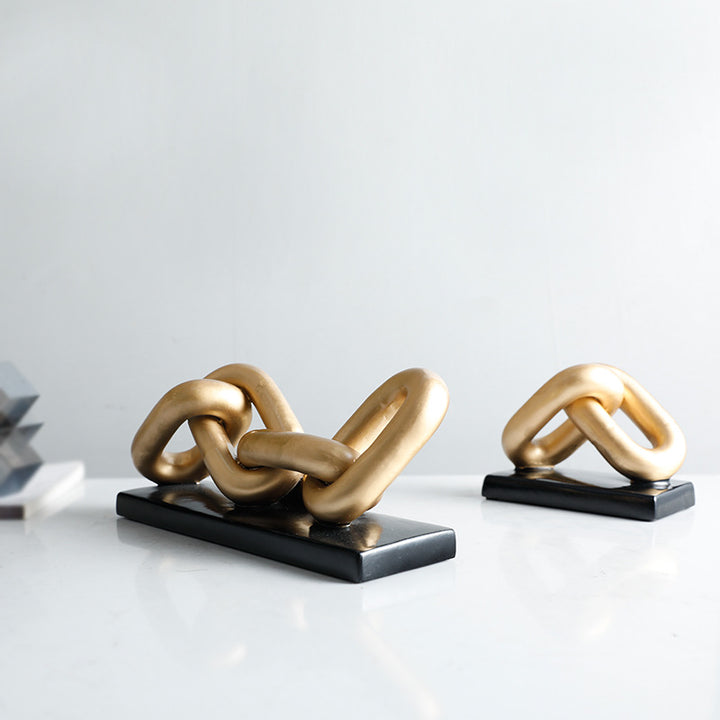 Abstract Decorative Chain Sculpture