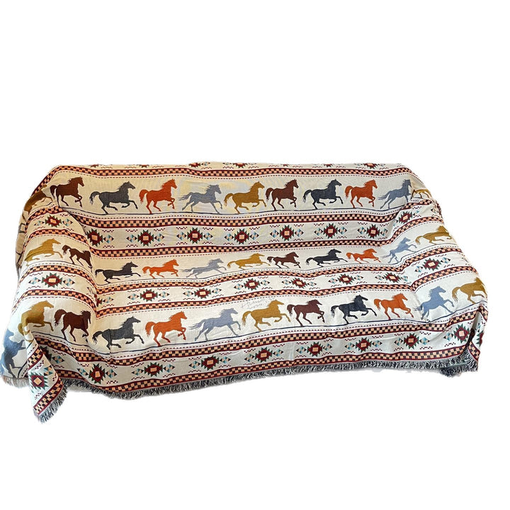 Cozy Equine Themed Throw Blanket