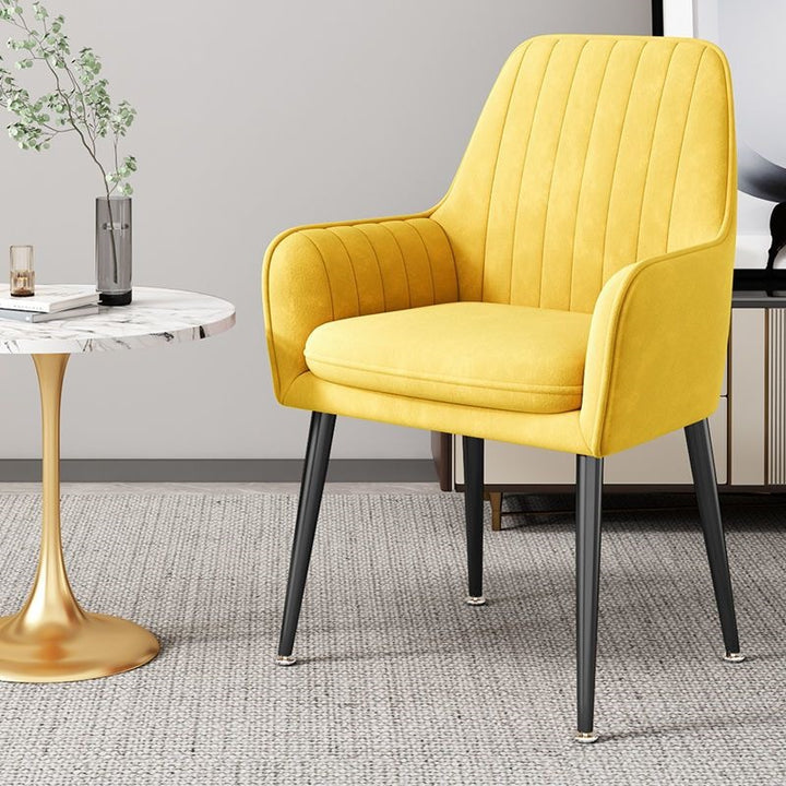 Modern Accent Chair with Gold Legs Kalsten