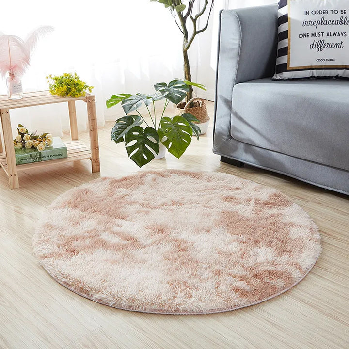 Plush Circular Area Rug Kalsten
