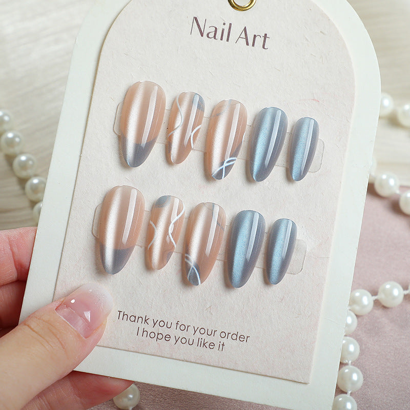 Premium Glossy Pointed Press-On Nail Set