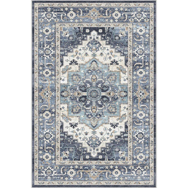 Vintage Floral Patterned Area Rug