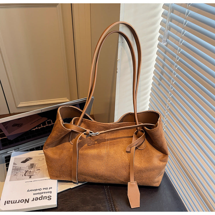 Luxe Suede Tote Bag Kalsten