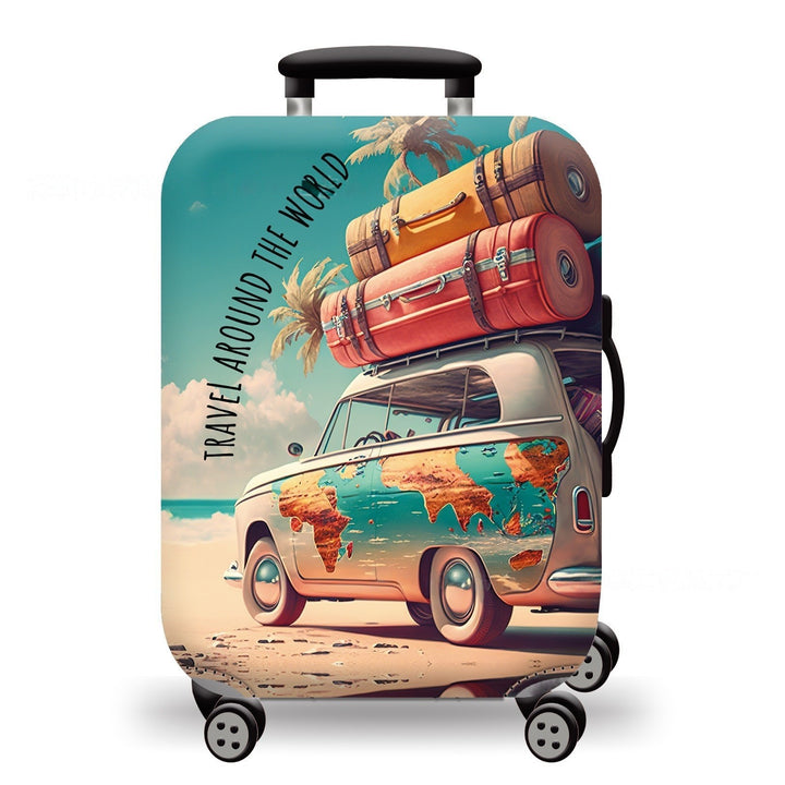 Hard Shell Luggage with Earth Design Kalsten