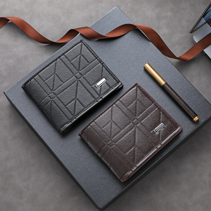 Textured Leather Passport Holder Kalsten