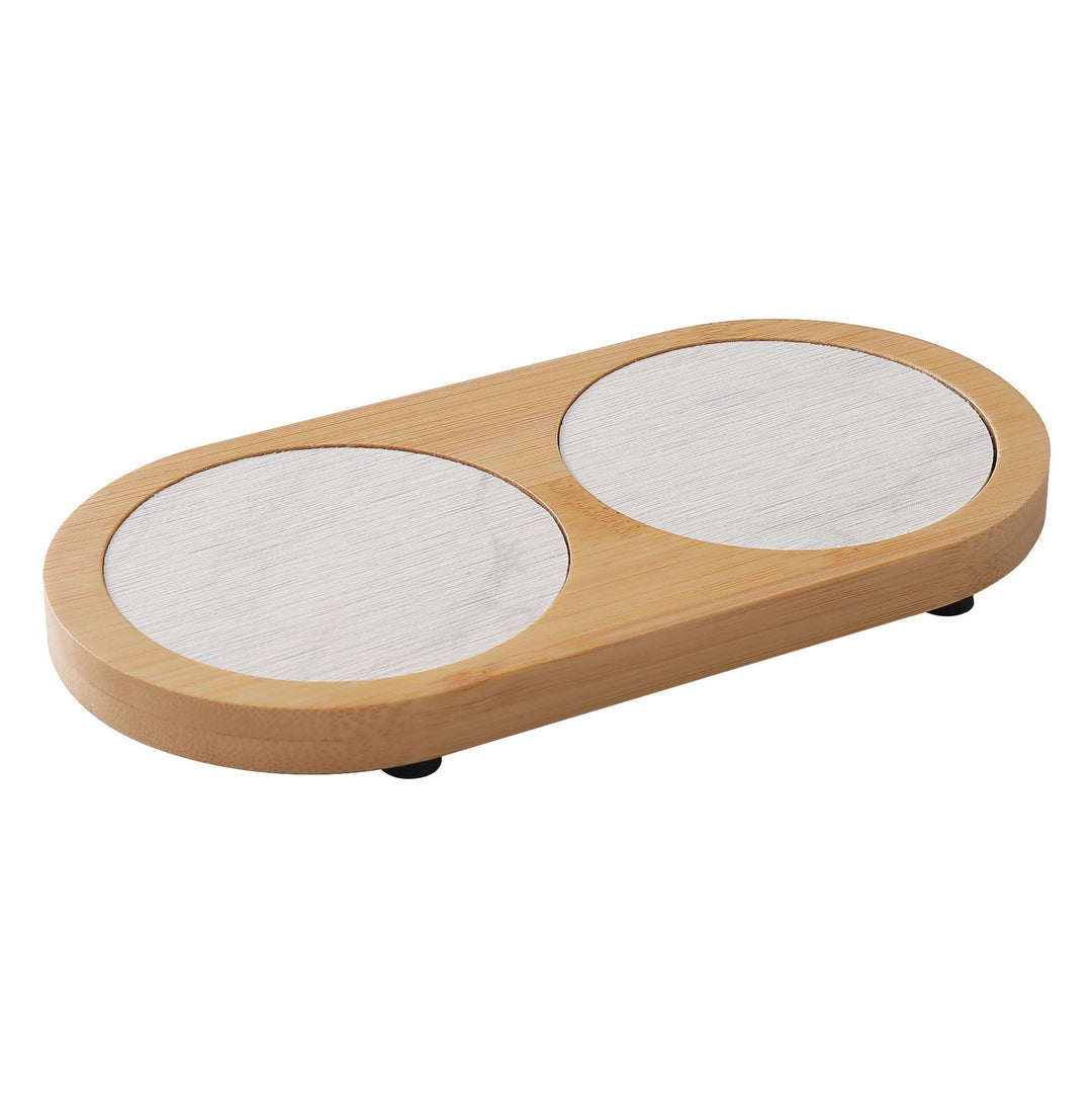 Decorative Stone Coaster Set