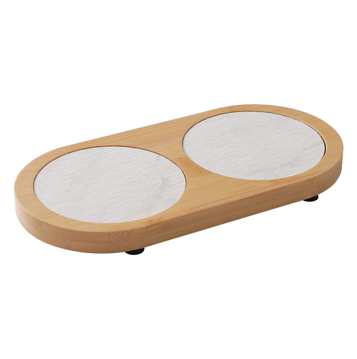 Decorative Stone Coaster Set