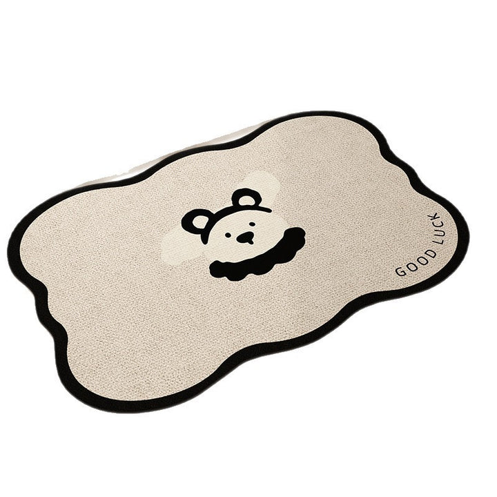 Playful Pet-Themed Absorbent Mat Kalsten