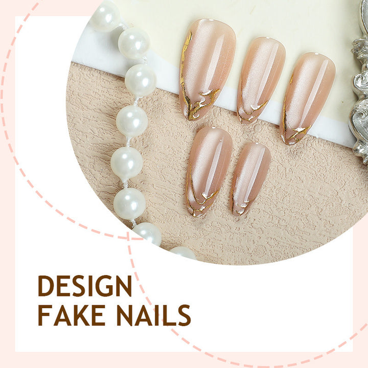 Elegant Marble Effect Press-On Nails
