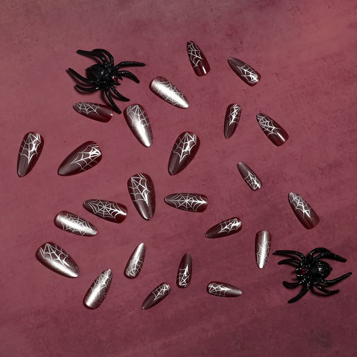 Gothic Spider Web Press-On Nails Kalsten