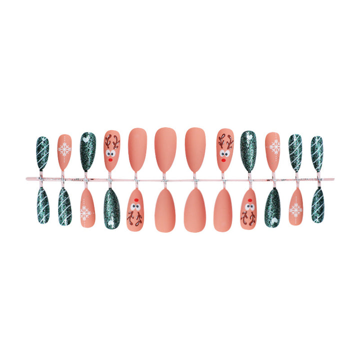 Festive Holiday-Themed Press-On Nails Kalsten