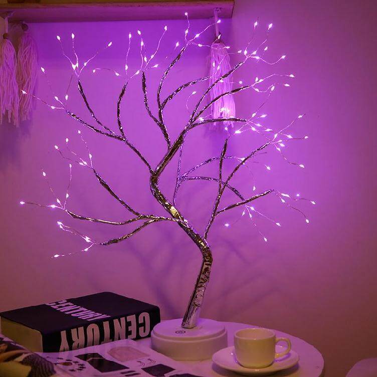 LED Table Lamp with Colorful Tree Lights Kalsten