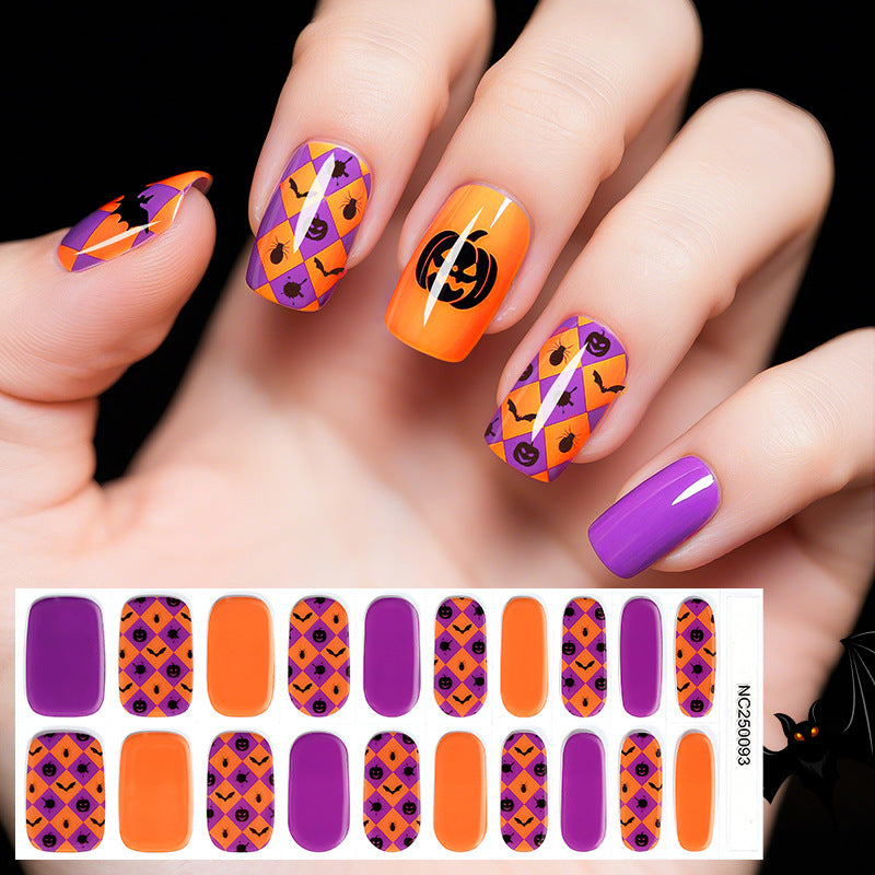 Halloween-Themed Nail Art Wraps