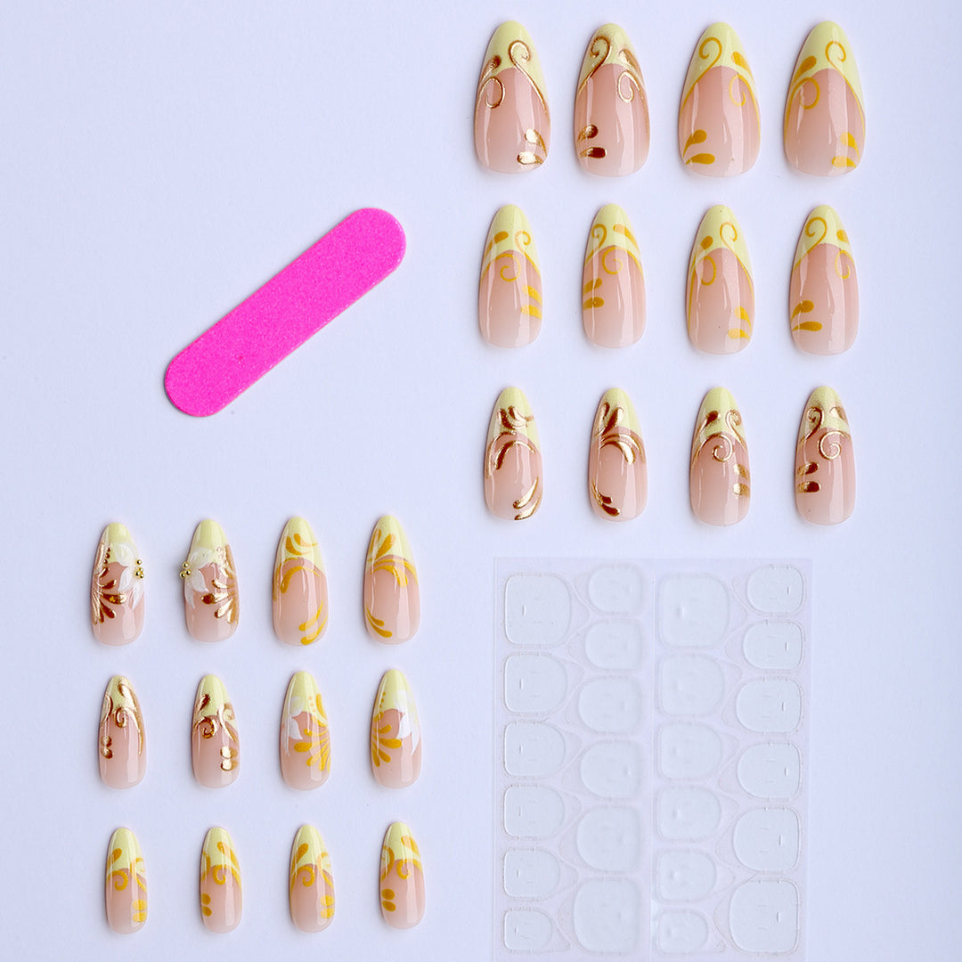 Artificial nails with elegant decorations Kalsten