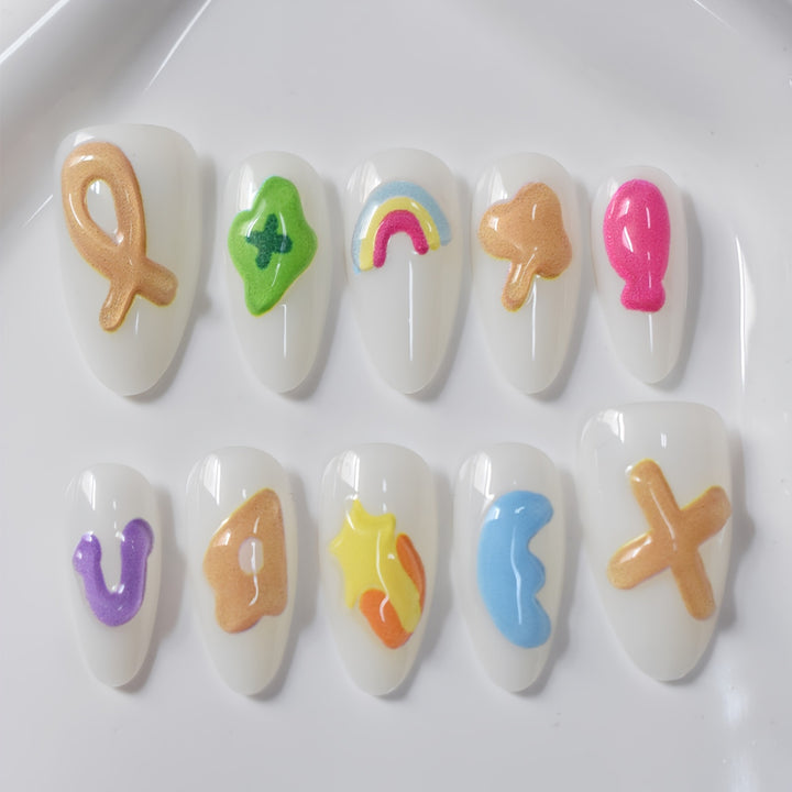 Artistic Gel Nail Art Design Kalsten