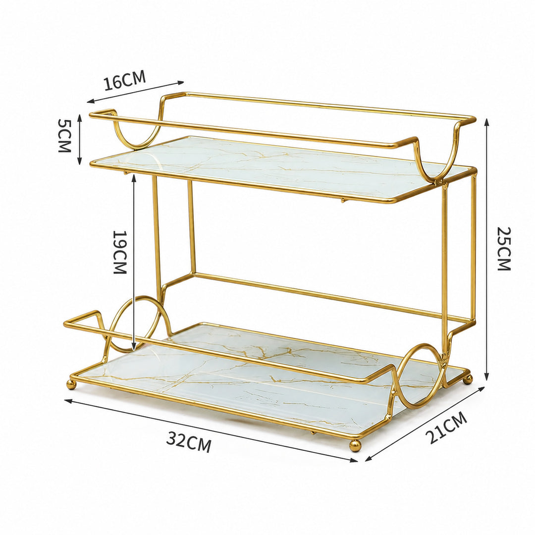 Elegant Two-Tier Serving Tray