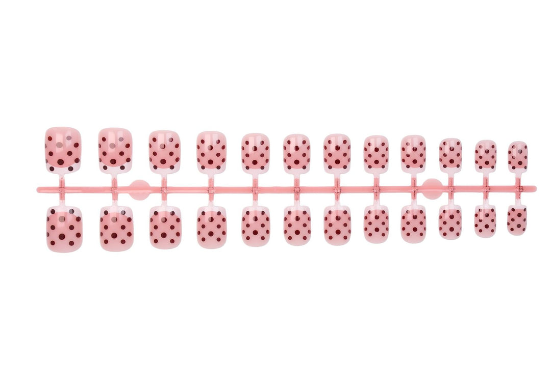 Acrylic nail set with stylish dot pattern Kalsten