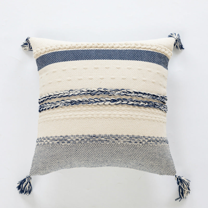 Textured Woven Decorative Cushion