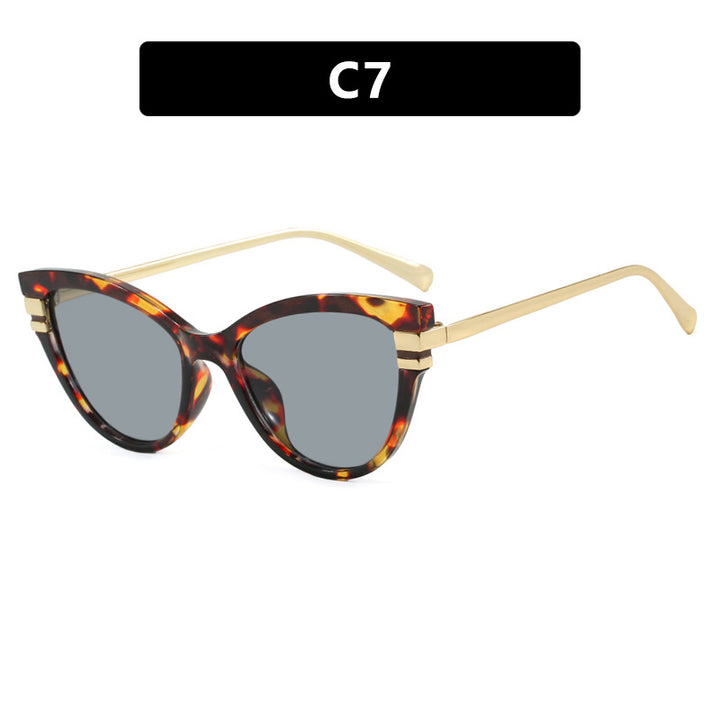 Ladies Cat-Eye Sunglasses with Elegant Metal Accents Kalsten