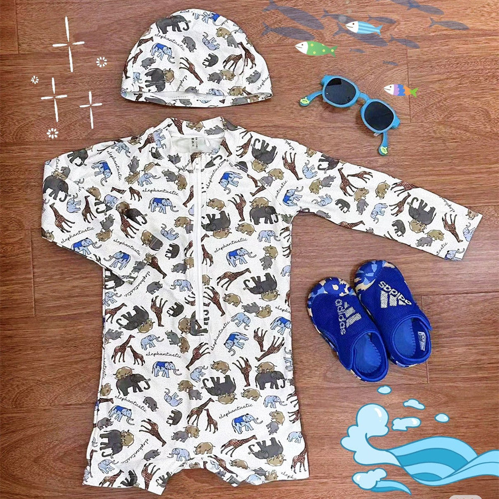 Long-Sleeve UV Protection Swim Suit Kalsten