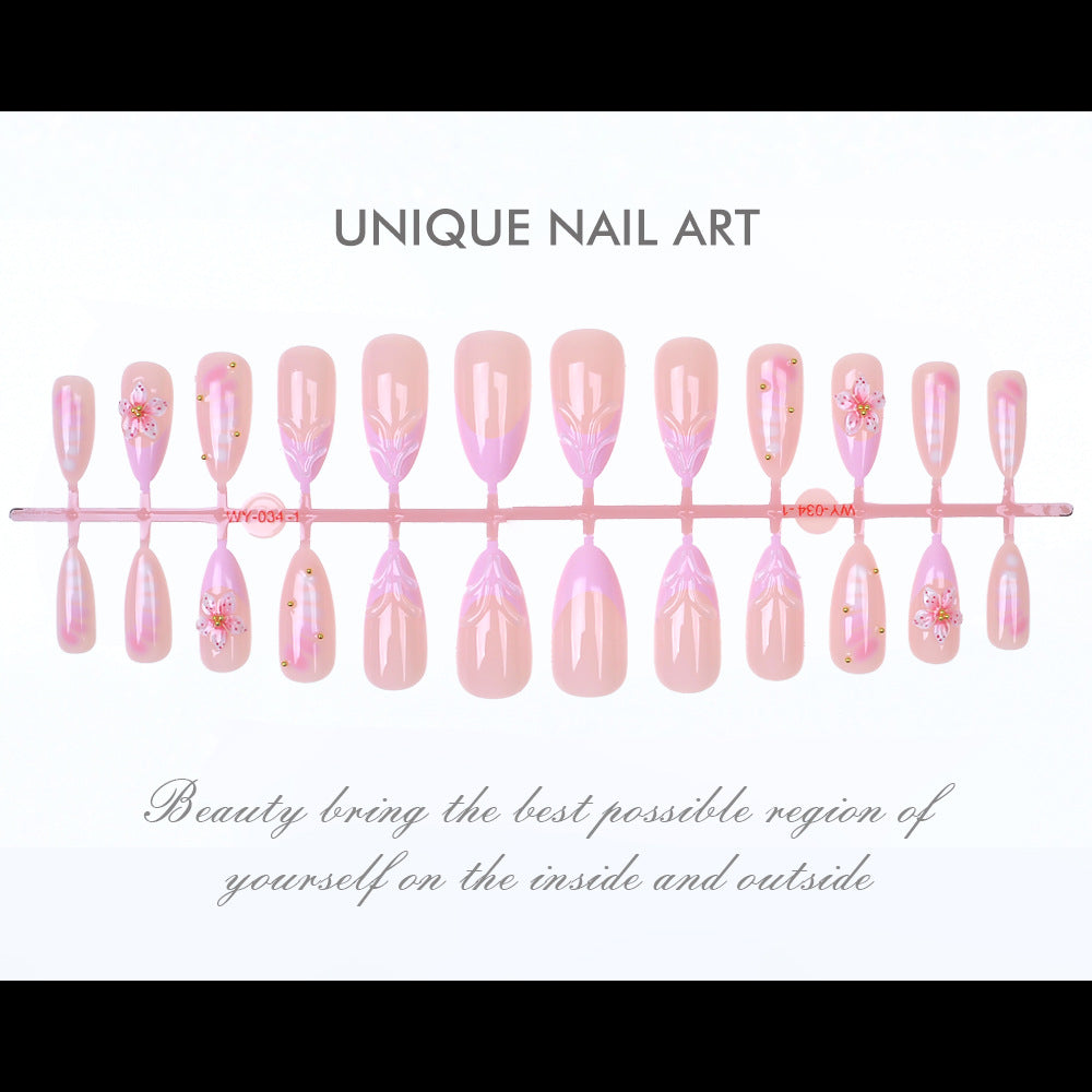 Floral Art Press-On Nail Set Kalsten